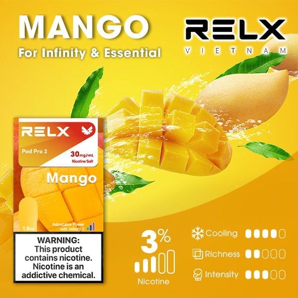 RELX電子煙彈-Relx infinity悅刻電子煙芒果口味