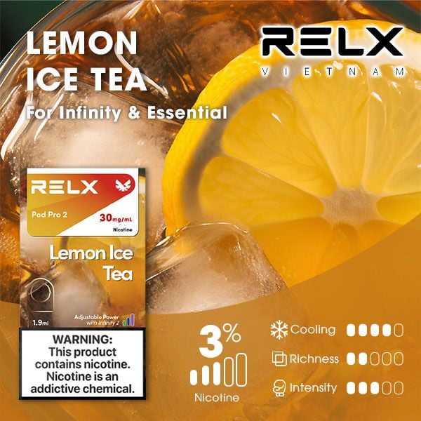 RELX電子煙彈-Relx infinity悅刻電子煙檸檬冰茶口味