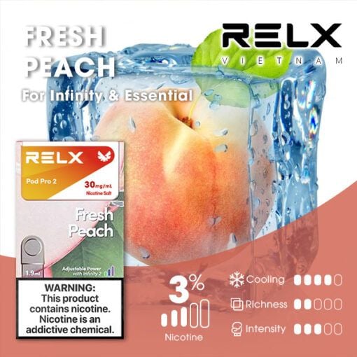 RELX電子煙彈-Relx infinity悅刻電子煙蜜桃口味