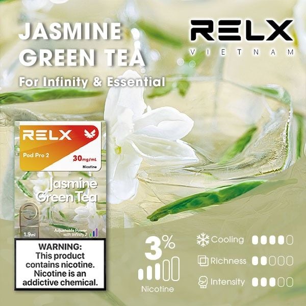 RELX電子煙彈-Relx infinity悅刻電子煙茉莉綠茶口味