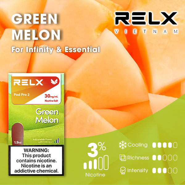 RELX電子煙彈-Relx infinity悅刻電子煙綠寶石甜瓜口味